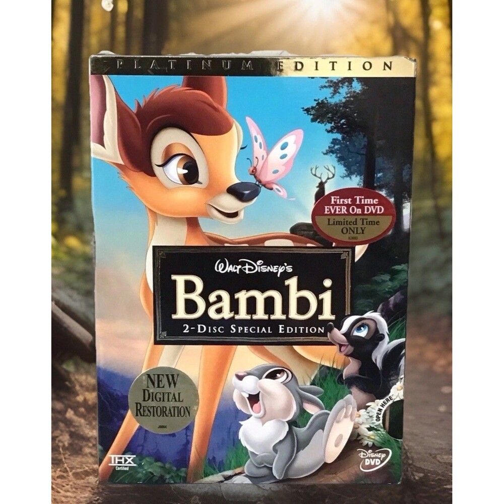 Disney BAMBI 2-Disc DVD (2005) Platinum Special Edition w/Sleeve NEW, SEALED